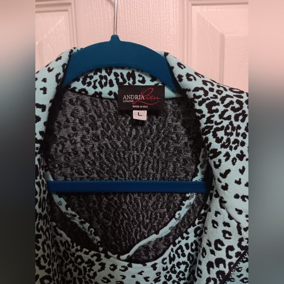 ANDRIA LIEU Jacket & Top set Cheetah - Picture 4 of 11